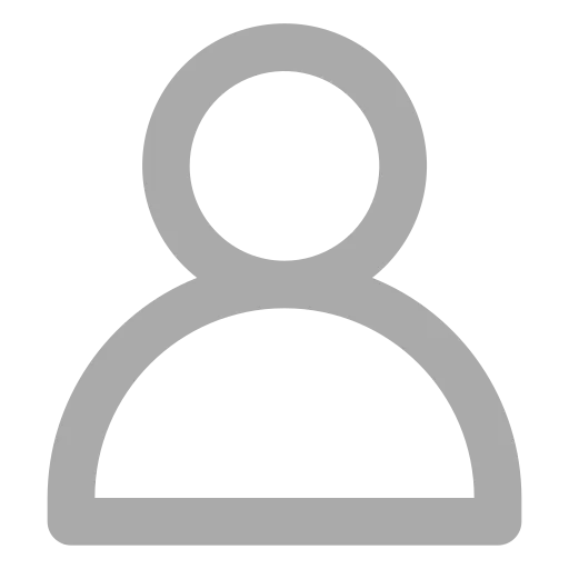 A gray, minimalist outline of a person silhouette, commonly used as a generic profile picture or user icon.